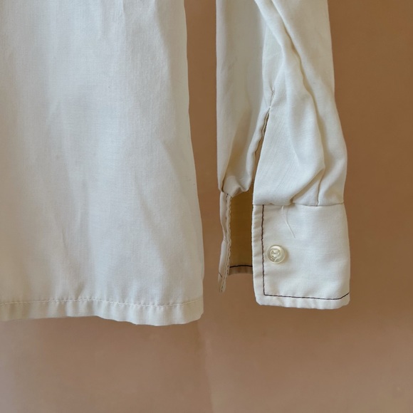 Vintage Cream Button-Up Shirt - Picture 3 of 3